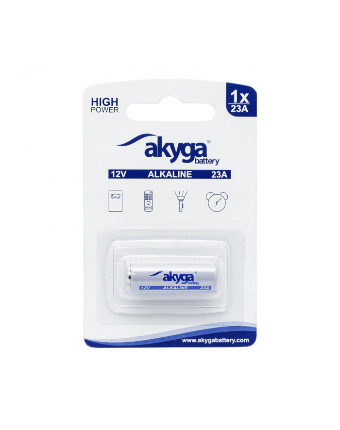 AKYGA Alkaline battery AKY2101 23A Zn-MnO2 12V/48mAh 1szt/blister główny
