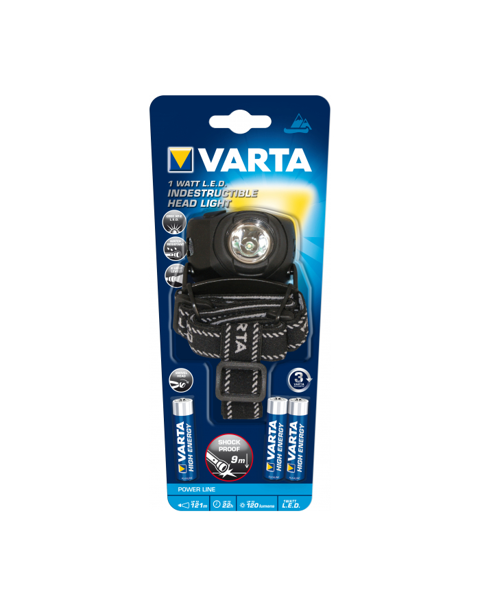 Latarka VARTA LED x4 Head Light 3AAA (+3xAAA HE) - 1 szt główny