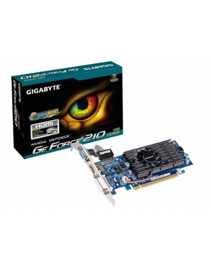 VGA Gigabyte GF210 1024MB DDR3 VGA+DVI+HDMI PCI-E LP główny