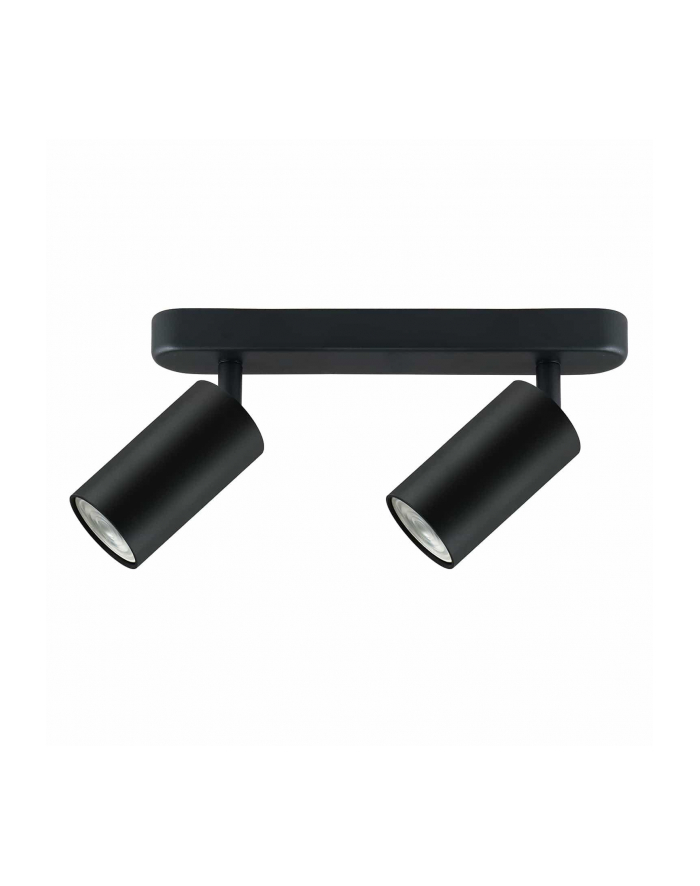 Lampa ścienno-sufitowa Maclean MCE452 B punktowa ruchoma aluminiowa 2xGU10 55x100mm czarny mat główny