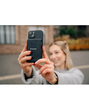 Powerbank Verbatim Charge 'n' Go Essentials Magnetic Wireless 5000mAh USB-C PD 3.0 Black nr 2