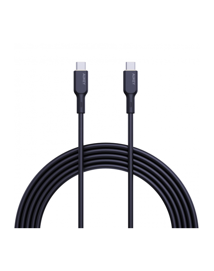 Kabel USB-C Aukey CB-SCC101 BKBK 2.0, PD, 100W, silikon, 1m główny