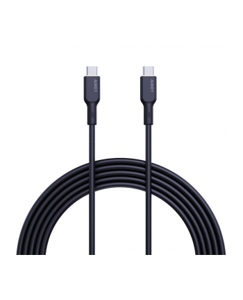 Kabel USB-C Aukey CB-SCC102 BK 2.0, PD, 100W, silikon, 1,8m