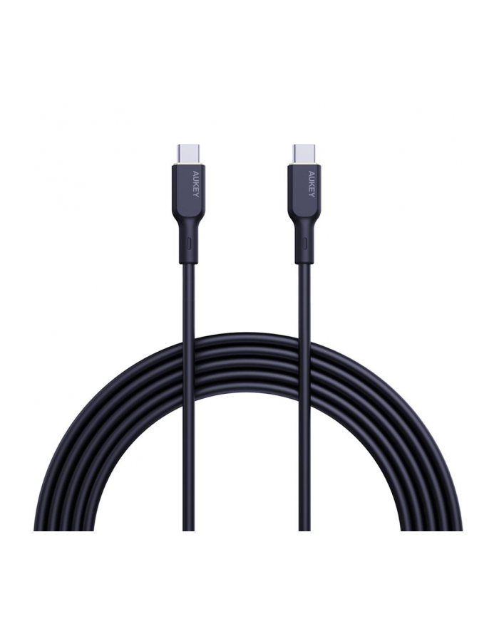 Kabel USB-C Aukey CB-SCC102 BK 2.0, PD, 100W, silikon, 1,8m główny