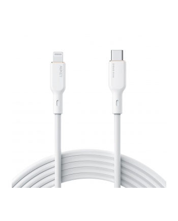 Kabel Aukey CB-SCL2 USB-C Lightning MFi 27W silikon 1,8m