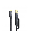 Kabel USB Orico  ACC32-03-BK-BP USB-C - USB-C+USB-A 20 Gbps, 4K, 100W, 0,3m - nr 1