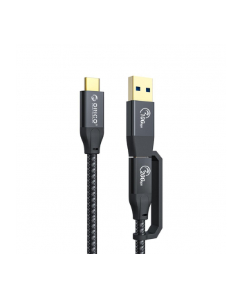 Kabel USB Orico  ACC32-03-BK-BP USB-C - USB-C+USB-A 20 Gbps, 4K, 100W, 0,3m