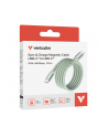 Kabel Verbatim USB-C(M) - USB-C(M) 1,2m, 100W, PD, zielony - nr 12