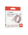 Kabel Verbatim USB-C(M) - USB-C(M) 1,2m, 100W, PD, różowy - nr 16