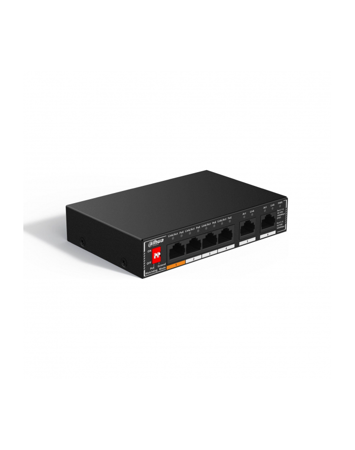 Switch niezarządzalny Dahua SG1006P 2x1GbE Uplink 4xGbE PoE główny