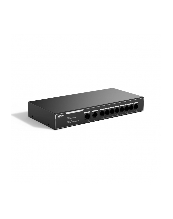 Switch niezarządzalny Dahua SG1010LP 2x1GbE Uplink 8x1GbE PoE główny