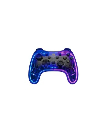 Gamepad Marvo GHOST 40, bezprzewodowy, LED,  17 przycisków, przezroczysty