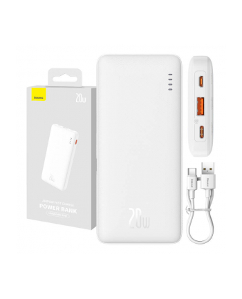 BASEUS POWERBANK AIRPOW 10000MAH 20W (BIAŁY)