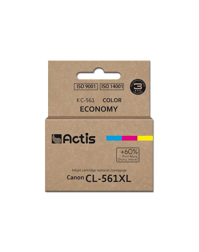 Actis KC-561 Tusz (zamiennik Canon CL-561XL; Supreme; 18 ml; błękitny, purpurowy, żółty) Drukuje więcej o 60% względem OEM główny