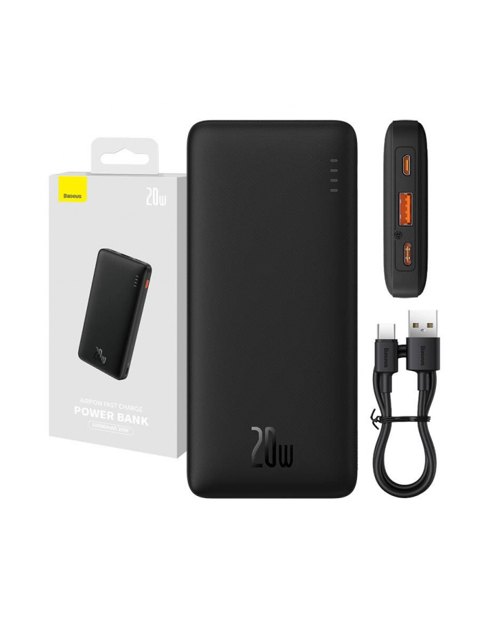 baseus BASUES POWERBANK AIRPOW 10000MAH 20W (CZARNY) główny