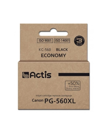 Actis KC-560 Tusz (zamiennik Canon PG-560XL; Supreme; 22 ml; czarny) Drukuje więcej o 50% względem OEM