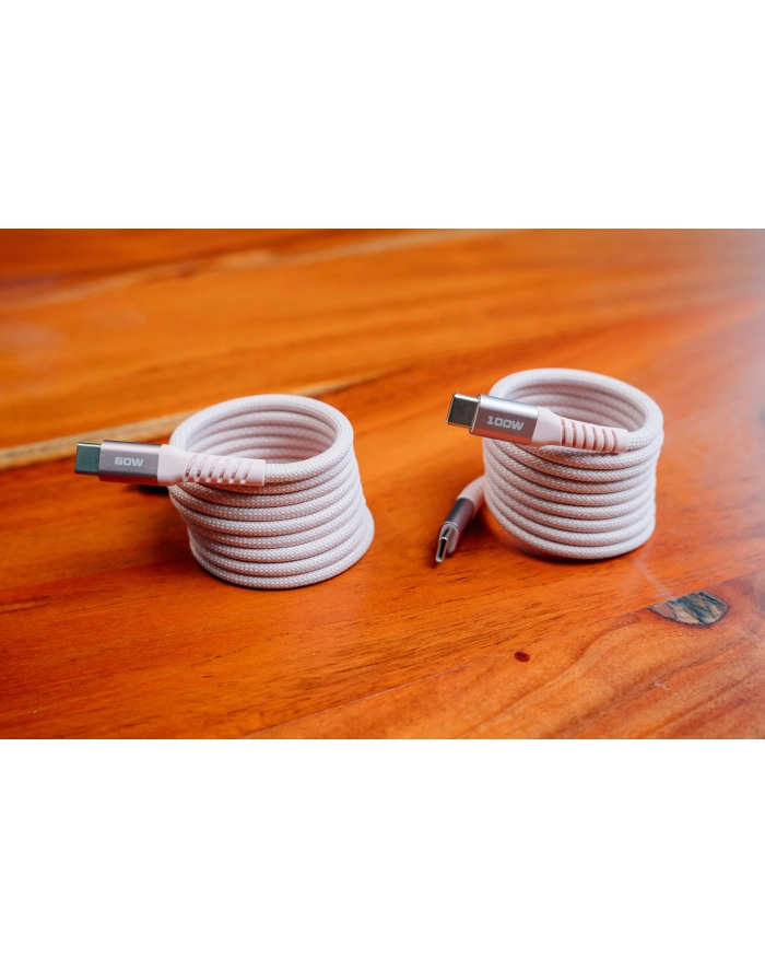 Kabel Verbatim USB-C(M) - USB-C(M) 1,2m, 60W, PD, różowy główny