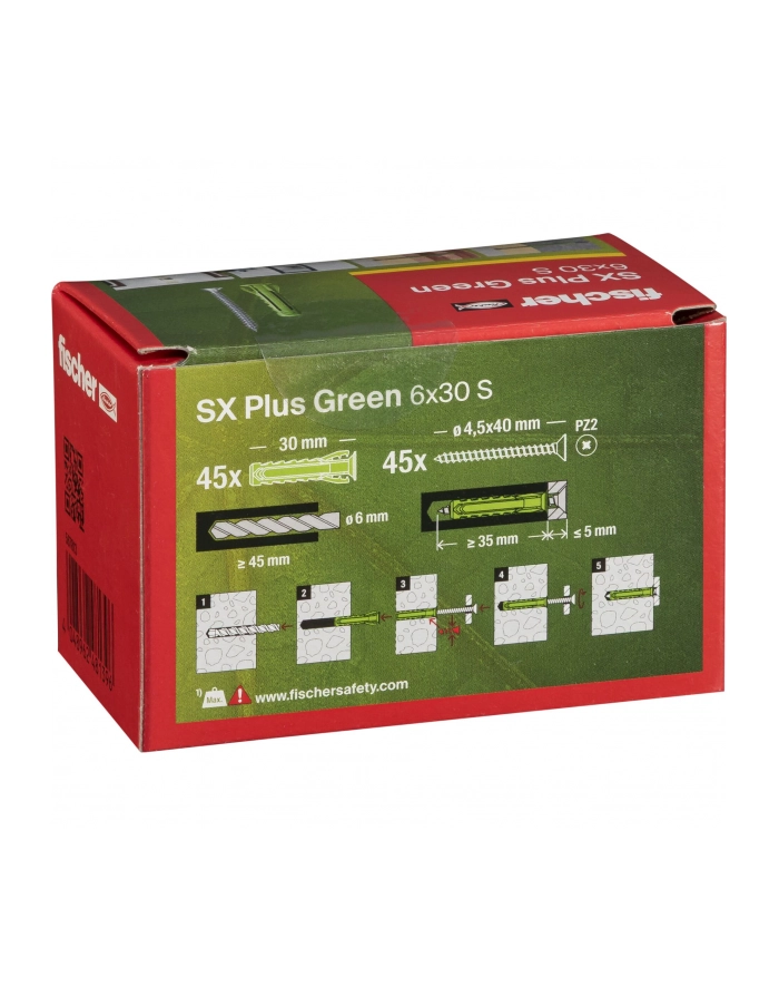 Fischer Kołek Ekspansywny Sx Plus Green 567813 6mm główny