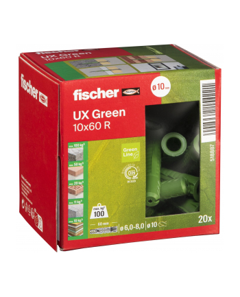 Fischer Kołki Rozporowe 10Mmx60Mm Nylon 20Szt. (518887)