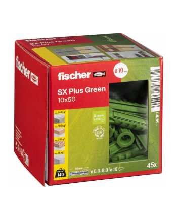 Fischer Kołek Ekspansywny Sx Plus Green 567811 10mm