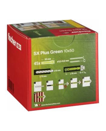 Fischer Kołek Ekspansywny Sx Plus Green 567811 10mm