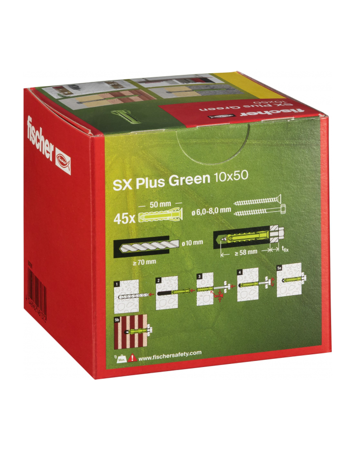 Fischer Kołek Ekspansywny Sx Plus Green 567811 10mm główny