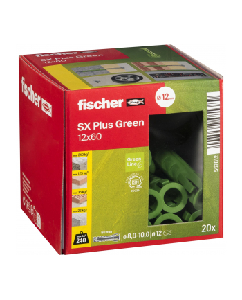 Fischer Kołek Ekspansywny Sx Plus Green 567812 12mm