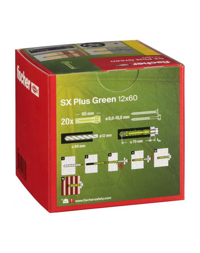 Fischer Kołek Ekspansywny Sx Plus Green 567812 12mm główny
