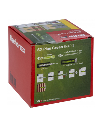 Fischer Kołek Ekspansywny Sx Plus Green 567814 8mm