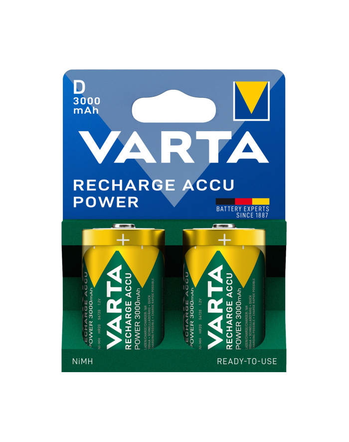 1x2 Varta Recharge Accu Power D Mono 3000 mAh główny