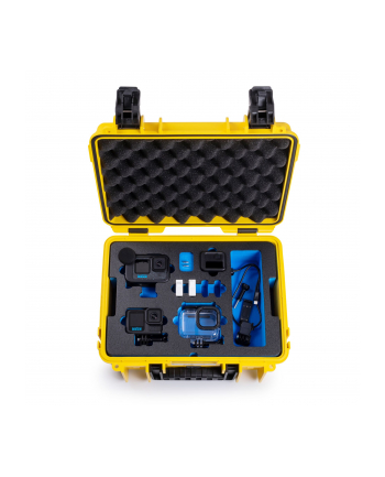 b'amp;w international B'amp;W action.case PP.117 gelb    dla GoPro Hero 9-13
