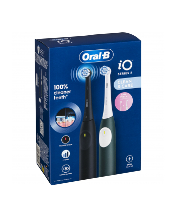 Oral-B iO Series 2 Night Black/ Forest green z 2 rekojesciami