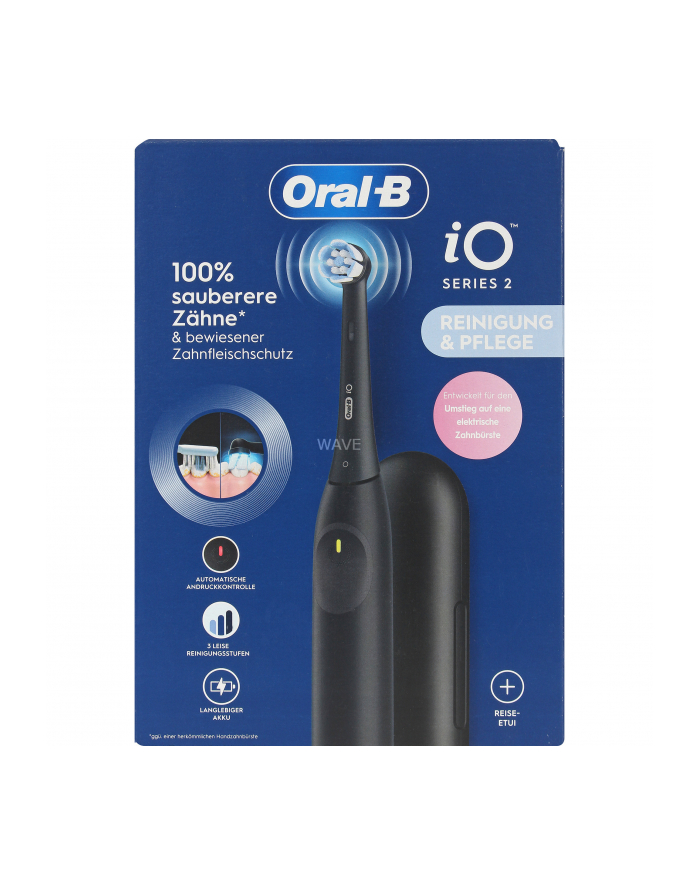 Oral-B iO Series 2 Night Black z erui podroznym główny