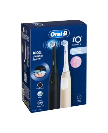 Oral-B iO Series 2 Night Black/ Calm pink z 2 rekojesciami
