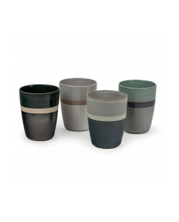 1x4 Bredemeijer Mugs Sven  200ml Kubki fajans Pasy 147080