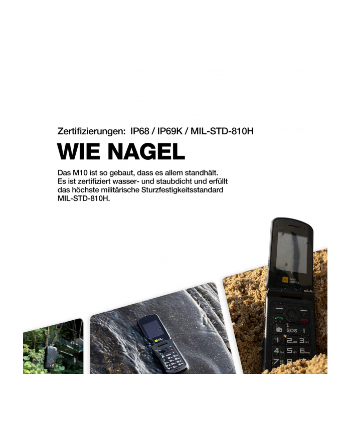 agm mobile AGM M10 Klapper (4G) Rugged główny
