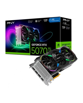 pny Karta graficzna GeForce RTX5070Ti OC 3F ARGB 16GB 256-bit 896G/s