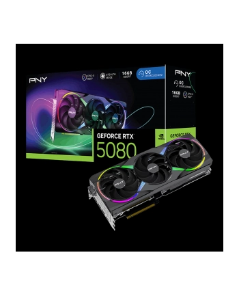 pny Karta graficzna GeForce RTX 5080 OC ARGB 3F 16GB 256-bit 960GB/s