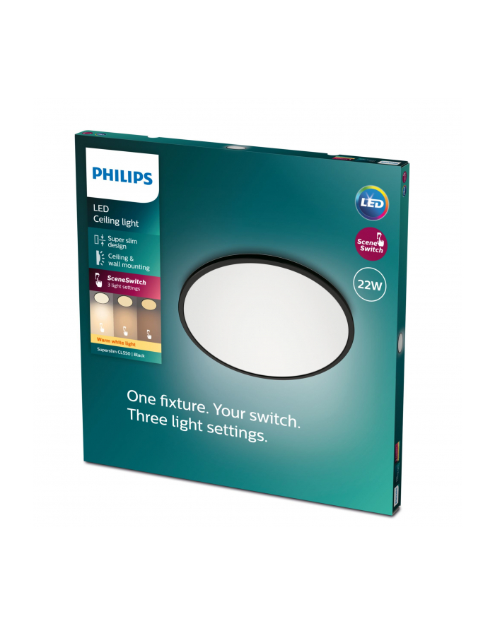 Philips Superslim CL550 SS RD 22W 27K B WV 06 (929002666901) główny