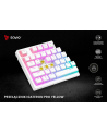 Klawiatura mechaniczna bezprzewodowa SAVIO PHENIX WHITE Gateron Yellow, Pudding - nr 2