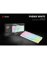 Klawiatura mechaniczna bezprzewodowa SAVIO PHENIX WHITE Gateron Yellow, Pudding - nr 5