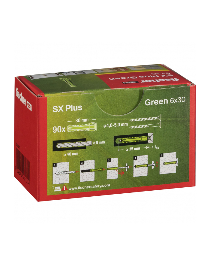 Fischer Dübel SX Plus Green 6x30 główny