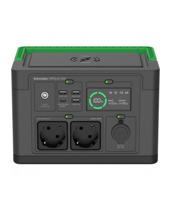 apc Stacja zasilania PPS330-GR Schneider OffGrid Portable Power Station 330, 332Wh   Lithium-ion, 2 Schuko, Sinewave