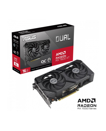 asus Karta graficzna RX 7600XT DUAL OC 16GB GDDR6 128bit 3DP HDMI