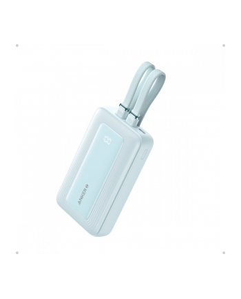 anker Powerbank ZOLO 10000mAh 30W wbudowany kabel USB-C oraz USB-Lightning, niebieski nr 1