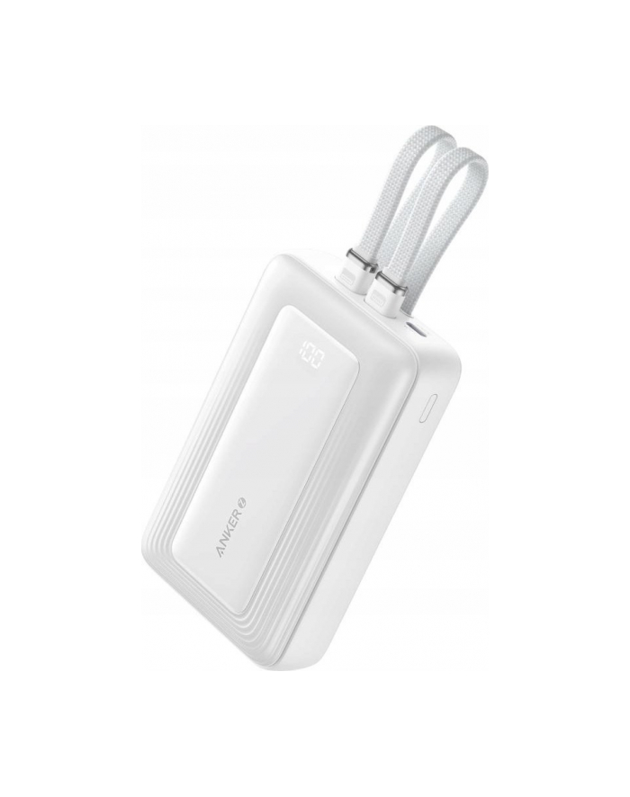 anker Powerbank ZOLO 20000mAh 30W wbudowany kabel USB-C oraz USB-Lightning, biały główny