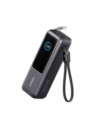 anker Powerbank ZOLO 25000mAh 165W wbudowany kabel USB-C szary
