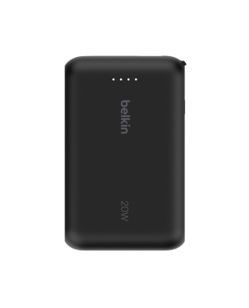 belkin PowerBank BoostCharge 10k mAh 20w wbudowany kabel-C, port-C, czarny