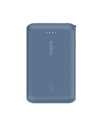 belkin PowerBank BoostCharge 10k mAh 20w wbudowany kabel-C, port-C, niebieski