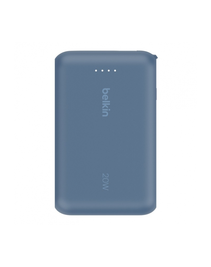 belkin PowerBank BoostCharge 10k mAh 20w wbudowany kabel-C, port-C, niebieski główny